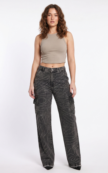 Pantalón Wide Leg Noir