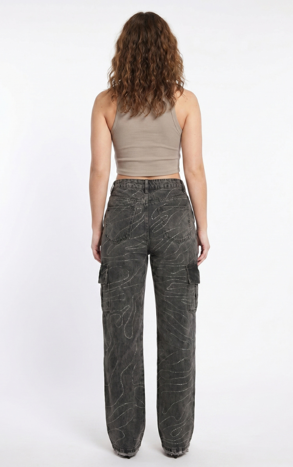 Pantalón Wide Leg Noir